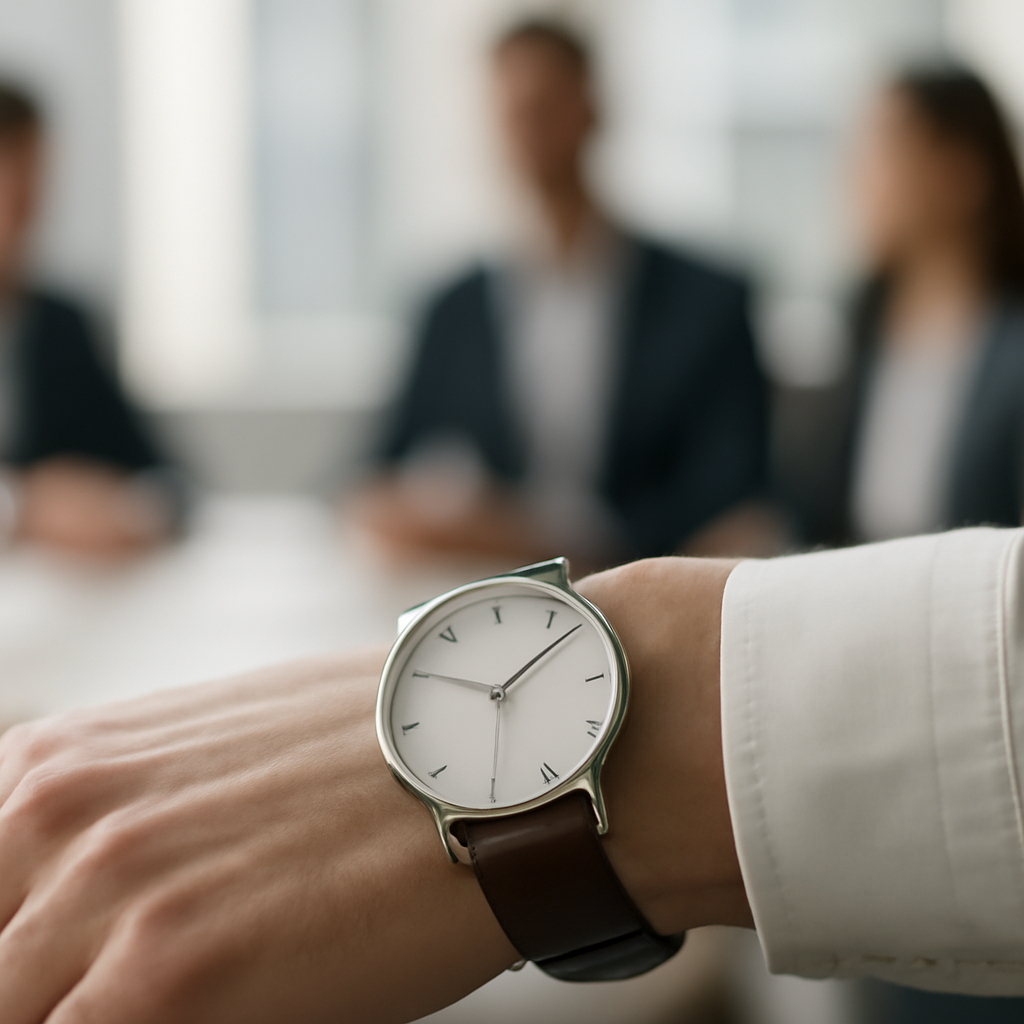 Checar as horas sem parecer apressado: o relógio minimalista como ferramenta de presença em reuniões e encontros