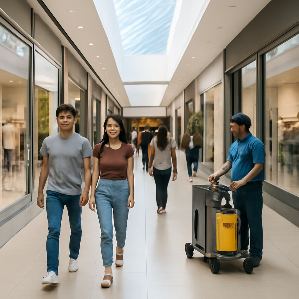 Operação de shopping sem gargalos: como montar uma equipe de apoio que dá conta de picos, praça de alimentação e sanitários